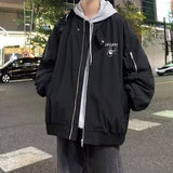 Unisex Baseball Jersey Spider Jacket Loose Hip Hop Loose Couple Baseball Jacket