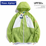 Nasa Sun Protection Shirt Summer Sun Protection Clothing Men's Summer Fashion Brand