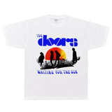 Rock Star T Shirt the Doors Waiting for the Sun T-shirt Rock Loose American Short Sleeve