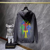 CHH Chrome Heart Hoodie Autumn/Winter Colored Cross Hooded Pullover Sweater