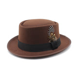 Walter White Hats Hat Female British Autumn Winter Retro Korean Style Fashion All-Matching Fedora Hat