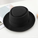 Walter White Hats Retro British Style Spring and Autumn Big Flat Brim Woolen Warm Hat