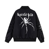 Unisex Baseball Jersey Spider Embroidered Baseball Suit Spring/Autumn Loose Jacket