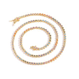 Zircon necklace zircon colorful necklace