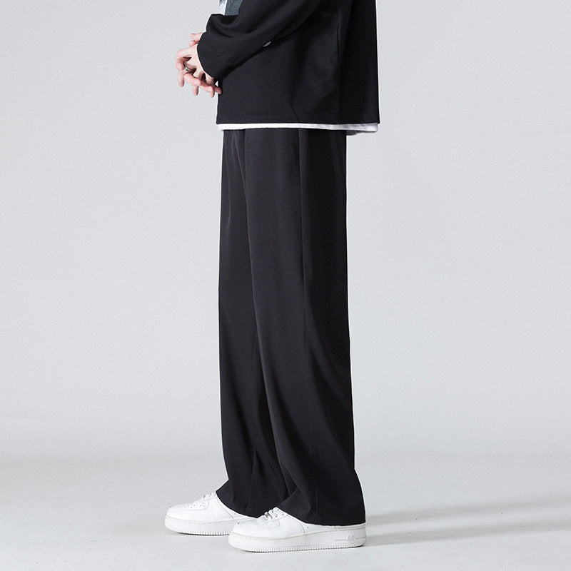 Nasa Sweatpants Men's Summer Loose Straight Men's Sports Wide Legs Casual Pants