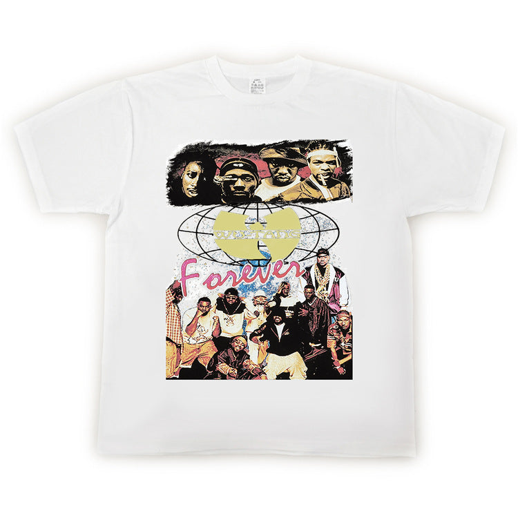 Hip Hop Rapper T Shirt Loose Short Sleeve T-shirt