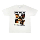 Rock Star T Shirt Compton Group Niggaz Wit Attitudes Washed Distressed T-shirt
