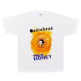 Rock Star T Shirt Radiohead Pablo Honey T-shirt Radiohead Band Rock Loose Street Short Sleeve