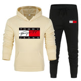 Tommy T Hoodie Casual Sports Suit Sweatpants