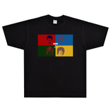 Rock Star T Shirt Queen Hot Space T-shirt Rock American Retro Loose Printed Short Sleeve