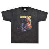 Rock Star T Shirt T-shirt Lincoln Park Band Rock Loose Vintage Short Sleeve