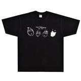 Rock Star T Shirt Sunset Speed Band T-shirt Rock American Small Neckline Cartoon Dizzy Street Loose Printed Trendy Men's Short Sleeve