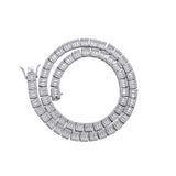 Zircon necklace ladder cubic zirconia tennis chain