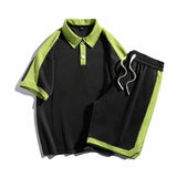 Nasa Tracksuit Short Sleeve Suit Men's Summer Trendy Youth Student Casual Sports Clothes