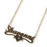 Jewelry Hip Hop Fashion Design Sense Birthstone Stainless Steel Personality DIY Letter Pendant Word Up