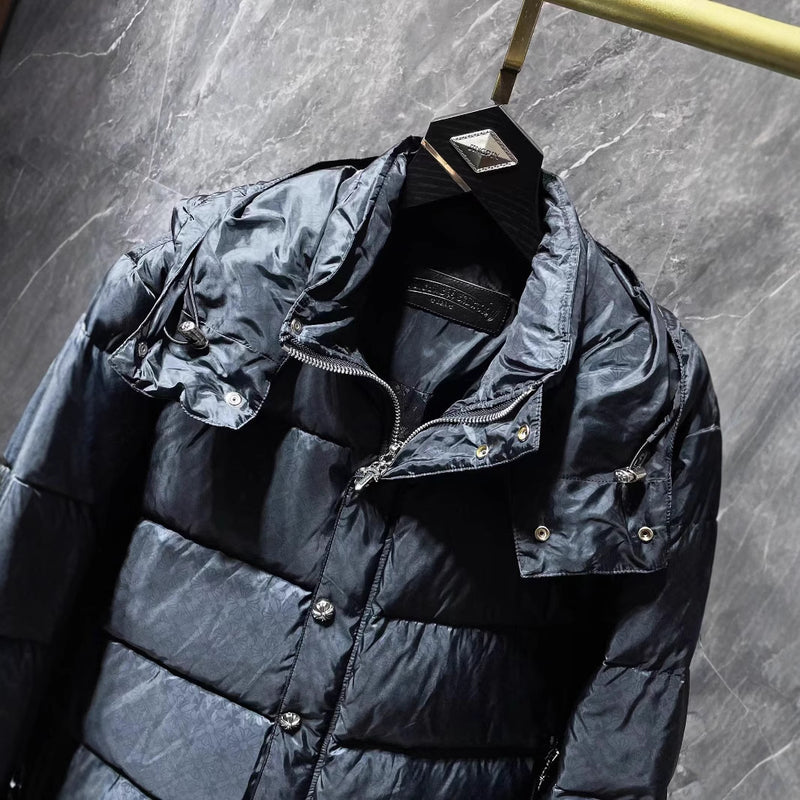 CHH Chrome Heart Coat Winter Hooded Down Jacket Warm Casual