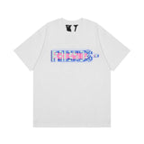 Vlone T Shirt Spring and Summer Mosaic Big V Pattern