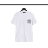 CHH Chrome Heart T Shirts Sanskrit cross logo short-sleeved men's T-shirt