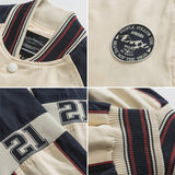 Men's Baseball Jacket Spring Baseball Uniform Men's Loose All-Match Casual Motorcycle Jacket