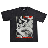 Rock Star T Shirt GG Allin Personalized Printed T-shirt Short Sleeve Loose Cotton Men and Women