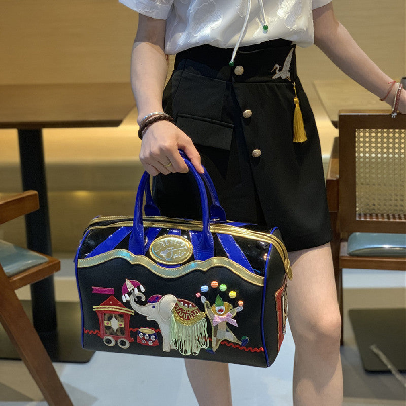 Chh Chrome Heart Leather Bag