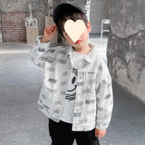 Boy Jacket Boys' Coat Trendy Baby Spring and Autumn Children's Spring Clothes Handsome Jacket