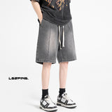 Nasa Shorts Denim Shorts Men's Summer Loose Fashion Brand Casual