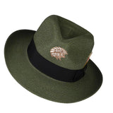 Walter White Hats Straw Hat Men's Summer Straw Hat Fashion Cover Face Curling Straw Hat