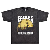 Rock Star T Shirt T-shirt Eagle Band Rock American Loose Vintage Short Sleeve