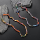 Zircon necklace colorful hoop tennis necklace
