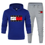 Tommy T Hoodie Casual Sports Suit Sweatpants