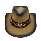 Walter White Fedora Western Cowboy Hat Sun-Proof Spray Paint Distressed Men's Outdoor Sun-Proof Hat
