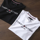 Tommy T Shirts Tommy Embroidered Letter Short Sleeve T-shirt