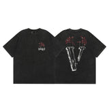 Vlone T Shirt Spring Summer Crew Neck Short Sleeve