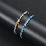 Zircon necklace full zirconium single row chain