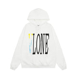 Vlone Hoodie autumn and winter gradual change big V letter sleeve
