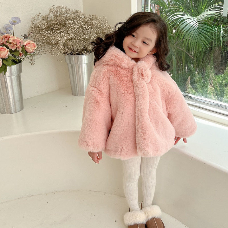 Girl Jacket Girls' Coat Cotton Padded Thickened Top Coat