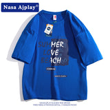 Nasa Tracksuit Short-Sleeve Shorts Suit Men's Summer Trendy Student Fitness Casual