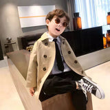 Boy Jacket Children's Clothing Coat Spring and Autumn High-End Children Teens Tops Tide