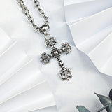 Chrome Heart Necklace Men's and Women's Sterling Silver Vintage