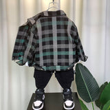 Boy Jacket Boys' Spring and Autumn Jacket Fashion Baby Handsome Denim Wear