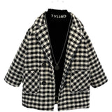Boy Jacket Boys' Winter Coat Fashionable Cotton Padded Thickened Mid-Length Clothes