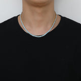 Zircon necklace full zirconium single row chain