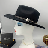 Walter White Fedora Autumn and Winter Woolen Western Cowboy Hat Tibetan Top Hat