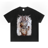 Rock Star T Shirt Putridity Brutal Death Band Metal Print T-shirt Short Sleeve Loose