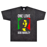 Rock Star T Shirt Bob Marley T-shirt Rock American Street Loose Printed Vintage Short Sleeve
