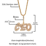 Jewelry Diamond Letter Necklace - Customized Alphabet Pieces Word Up St. Valentine's