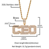 Jewelry Fashion Letter Pendant Necklace Word Up Royalty
