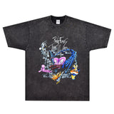 Rock Star T Shirt T-shirt Pinker Freud Band Rock Loose Vintage Short Sleeve