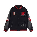 Unisex Baseball Jersey Loose Splicing Casual Couple Baseball Uniform